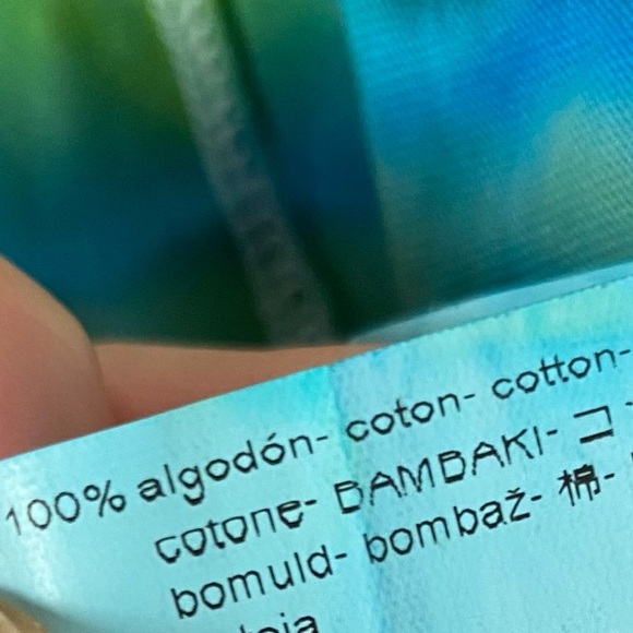 Geode Tie Dye Tank Top Muscle Tee Shirt Mens Size Small Unisex Handmade Blue - Picture 5 of 8